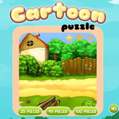 cartoon world puzzle Icon